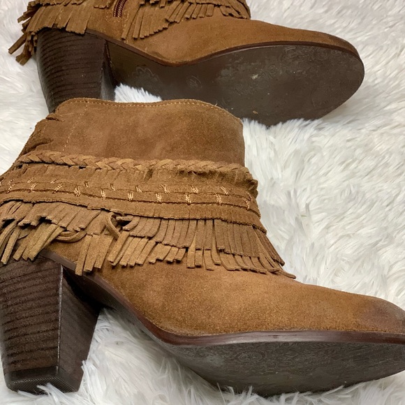 Naughty Monkey Fringe Ankle Booties - Picture 2 of 5